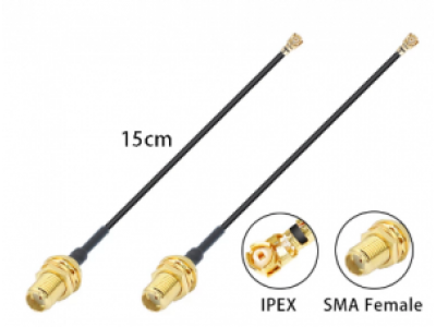 Кабель Пигтейл IPEX U.fl Female - SMA Female Радиочастотный кабель RG1.13 (SMA F to IPEX-1) 15 см Кабель Пигтейл IPEX U.fl Female - SMA Female Радиочастотный кабель RG1.13 (SMA F to IPEX-1) 15 см