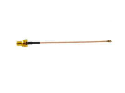 Кабель Пигтейл IPEX U.fl Female - SMA Female Радиочастотный кабель RG178 (SMA F to IPEX-1) 25 см