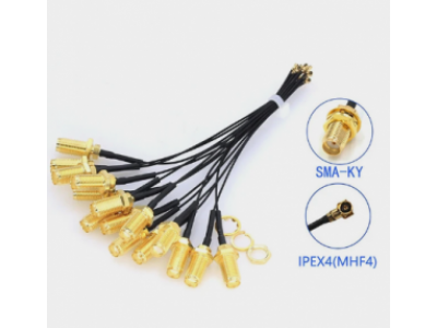 Кабель Пигтейл MHF4 IPEX4 IPX4 Female - SMA Female Радиочастотный кабель RG1.13 (SMA F to MHF) 5 см Кабель Пигтейл MHF4 IPEX4 IPX4 Female - SMA Female Радиочастотный кабель RG1.13 (SMA F to MHF) 5 см