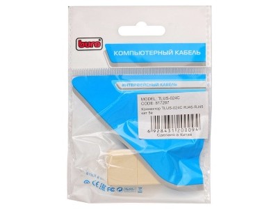 Коннектор RJ-45 (Боченок) cat.5e Buro TLUS-024C Коннектор RJ-45 (Боченок) cat.5e Buro TLUS-024C