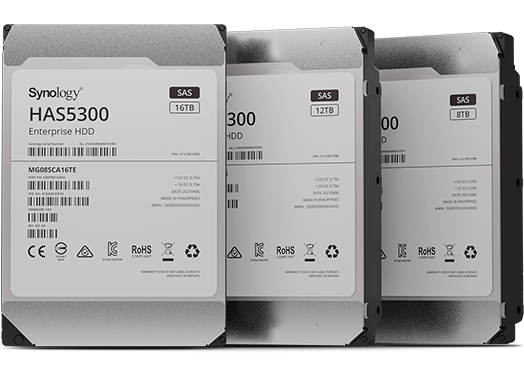 Synology представляет жесткие диски корпоративного класса HAS5300 SAS